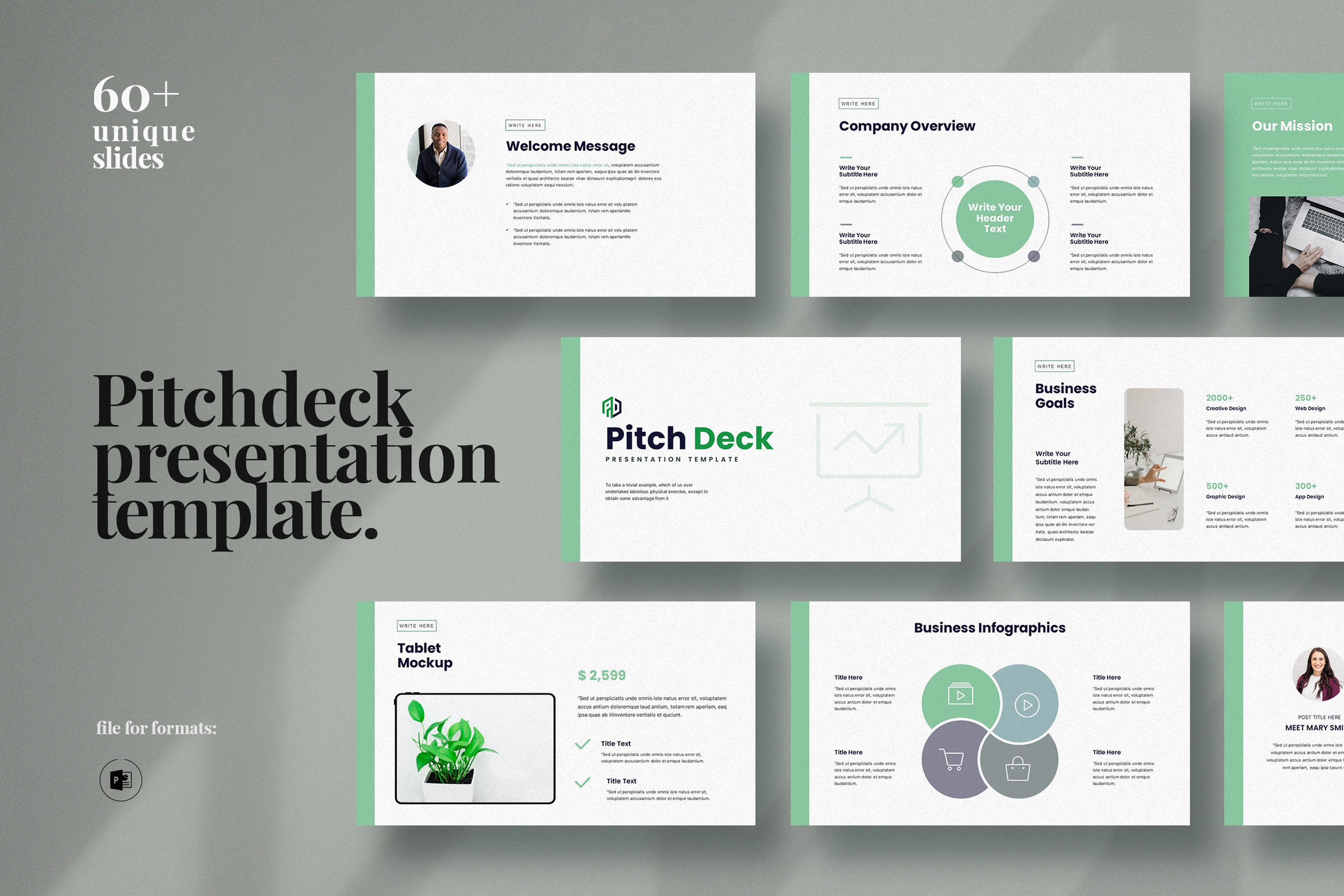 PitchDeck Powerpoint Template Presentation Templates Creative Market