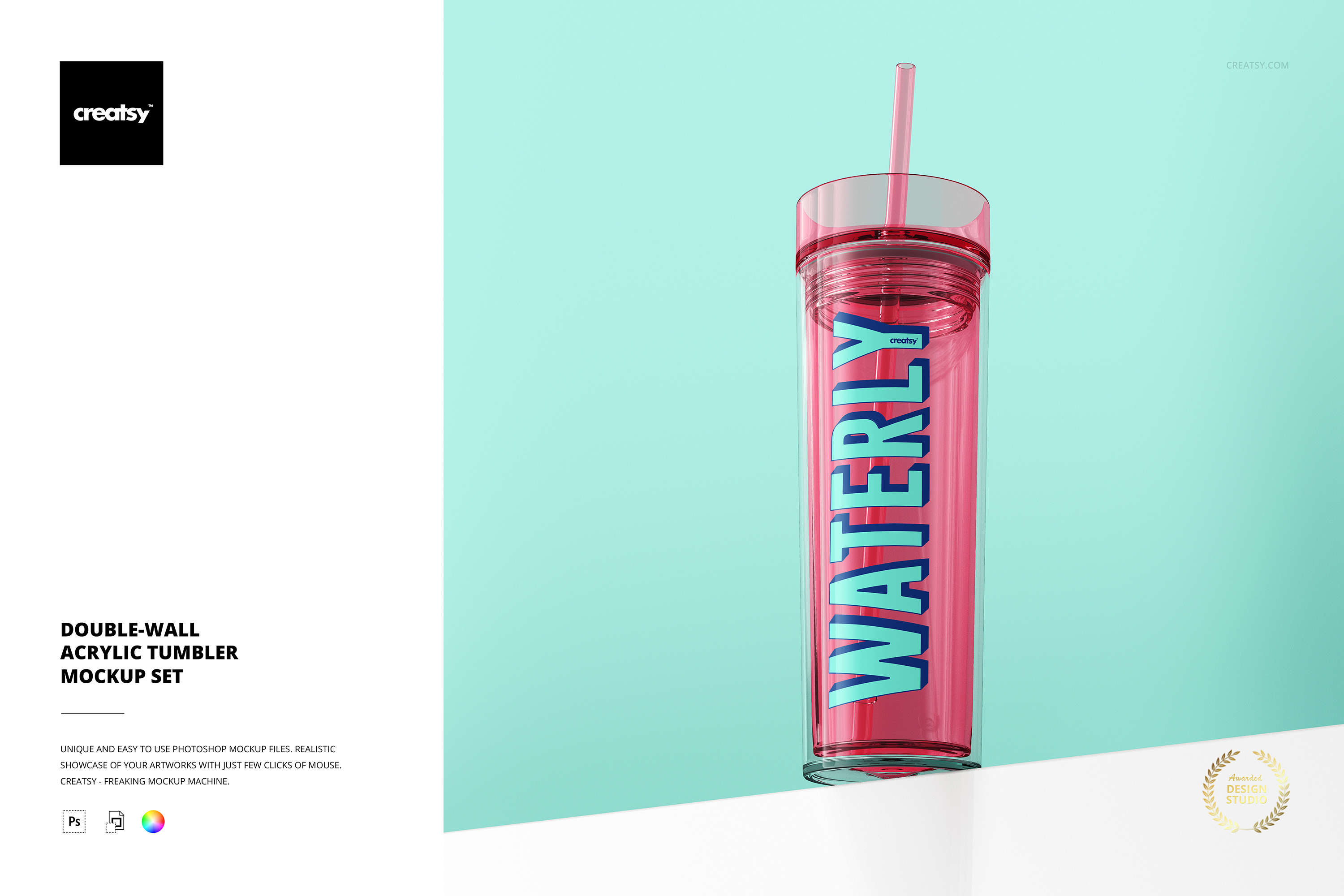 Acrylic Tumbler Mockup By rebrandy