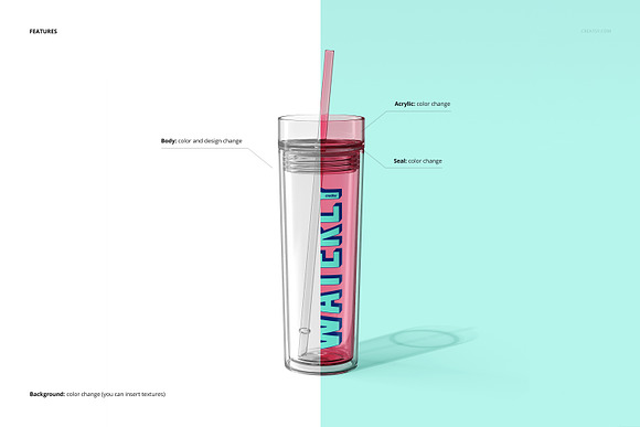 Acrylic Tumbler Mockup By rebrandy