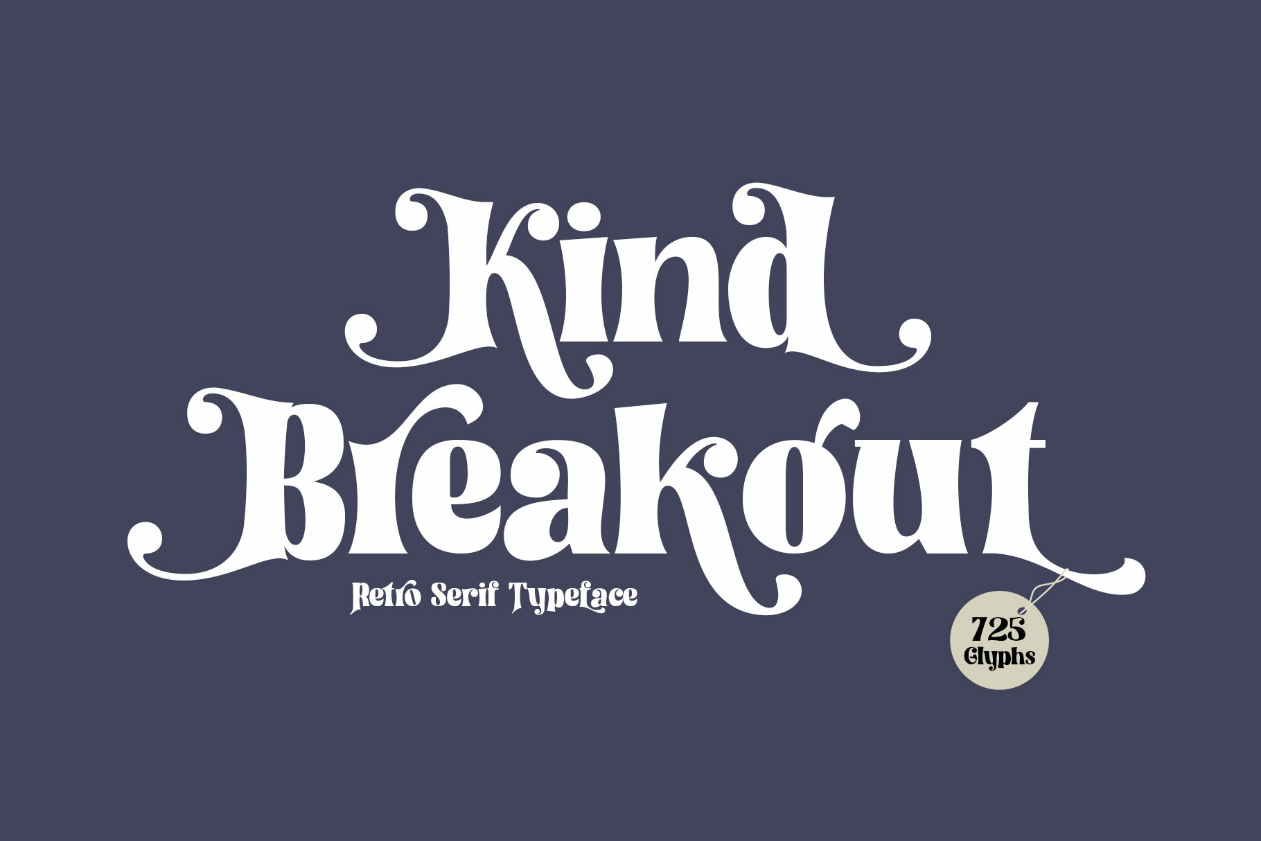 Kind Breakout-Retro Serif Typeface | Sans Serif Fonts ~ Creative Market