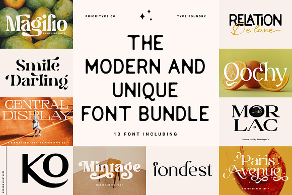 Exclusive Modern Font Bundle Font SVG Modern Font Dfx 