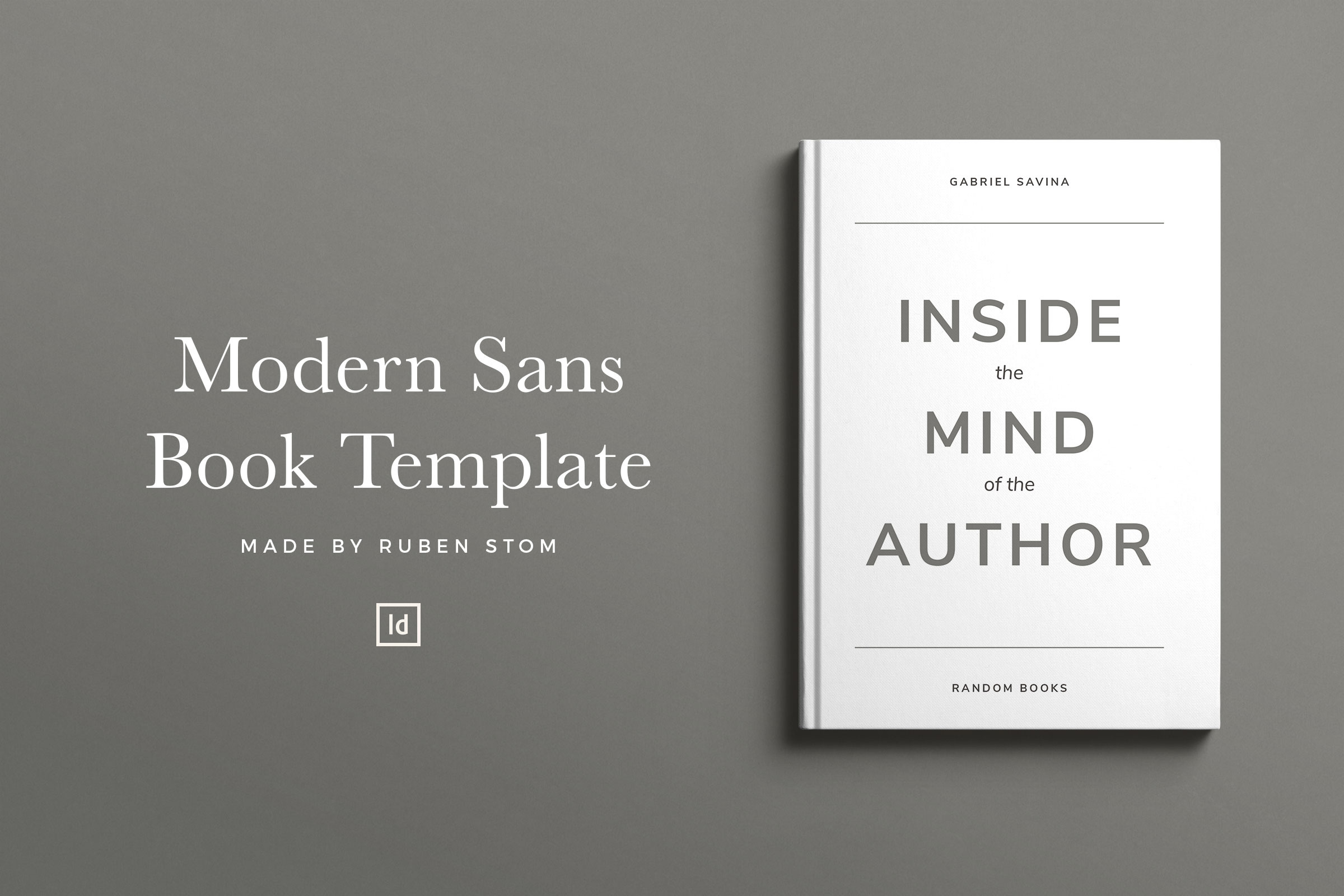 Modern Sans Book Template – Ruben Stom Design