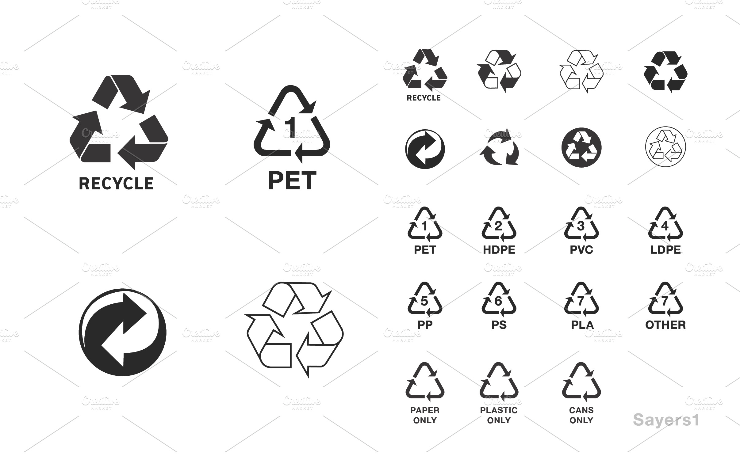 Recycle - Free shapes icons