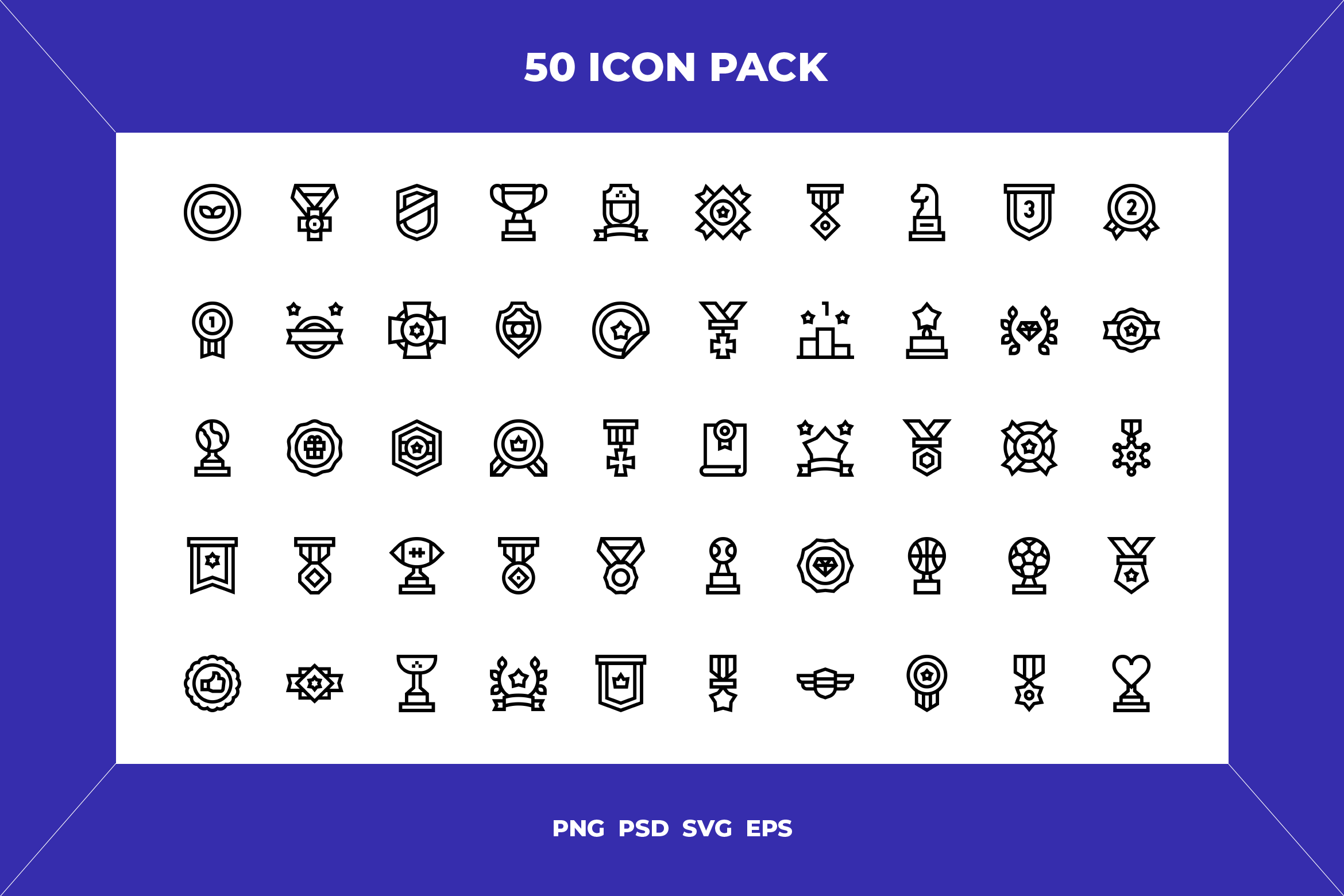 reward-and-badges-icons-outline-icons-creative-market