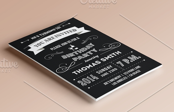 Retro Animated Birthday Invitation Graphic by Studio21 · Creative