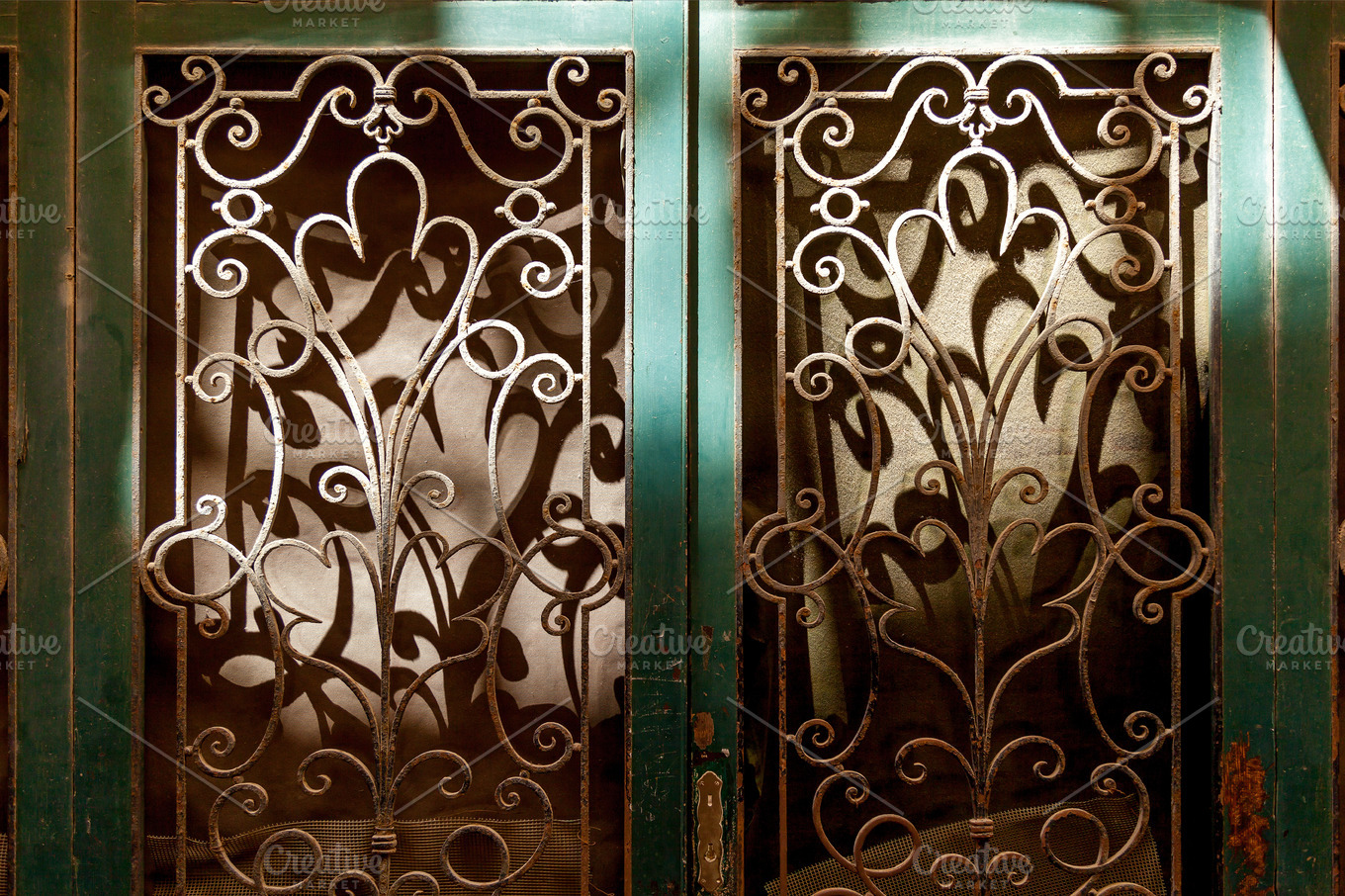 Wrought Iron Door | Abstract Stock Photos ~ Creative Market