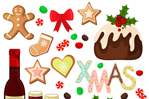 20 vector Christmas gingrebreads | Pre-Designed Illustrator Graphics ~ Creative Market