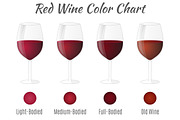 Red wine color chart. | Pre-Designed Illustrator Graphics ~ Creative Market