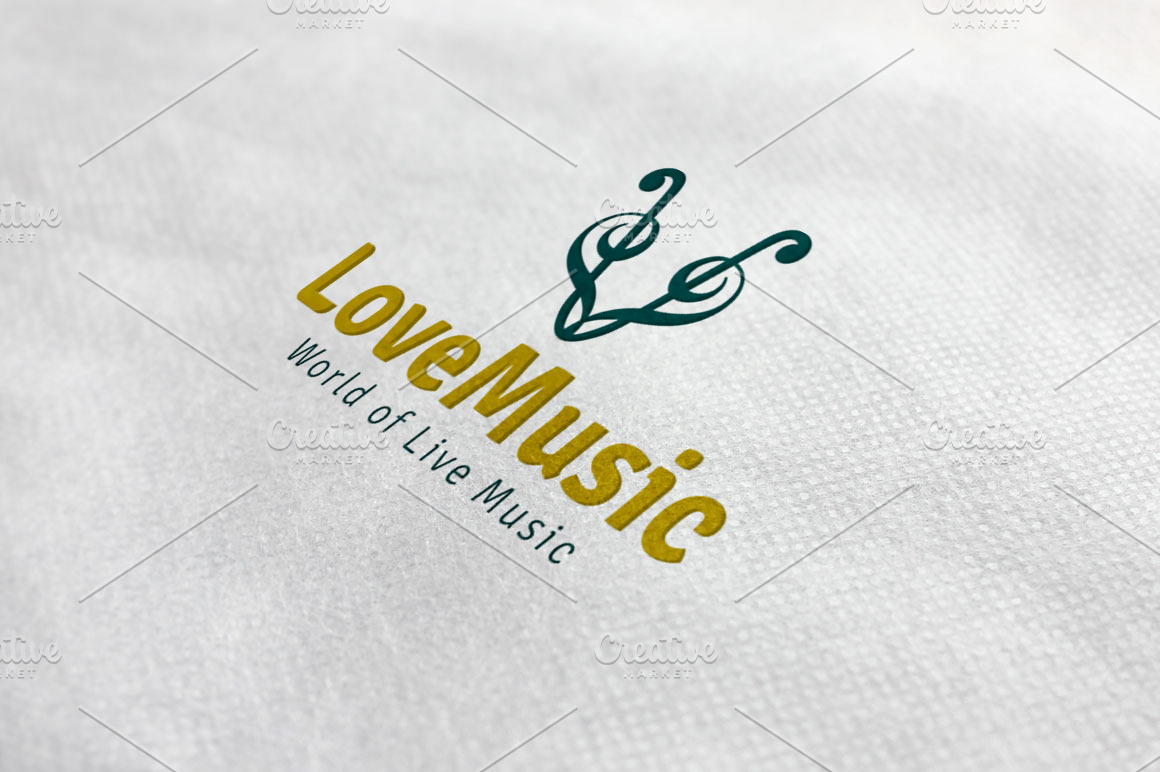 Love Music Logo | Branding & Logo Templates ~ Creative Market