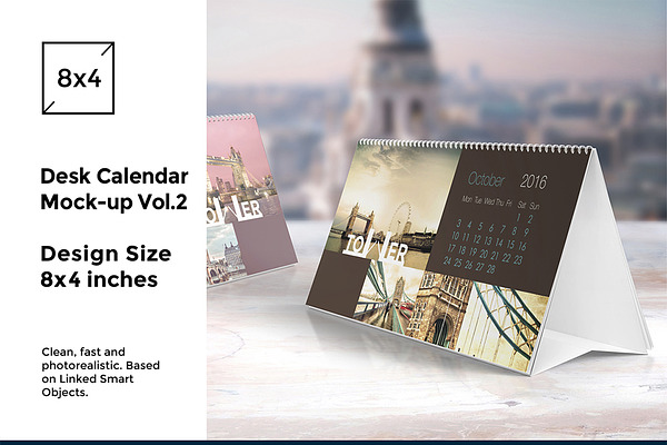 Download Desk Calendar Mock Up Vol 2 Creative Photoshop Templates Creative Market PSD Mockup Templates