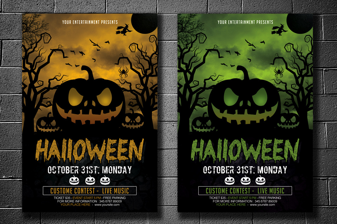 Halloween Flyer | Flyer Templates ~ Creative Market