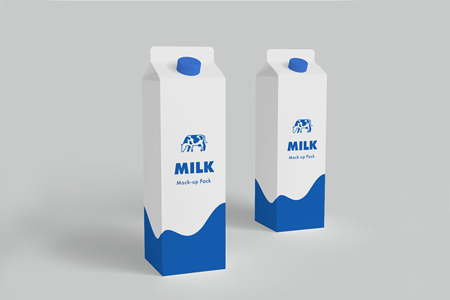 Milk carton mock-up 9 psd | Creative Photoshop Templates ~ Creative Market