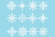 Christmas Snowflakes ClipArt | Illustrator Graphics ~ Creative Market