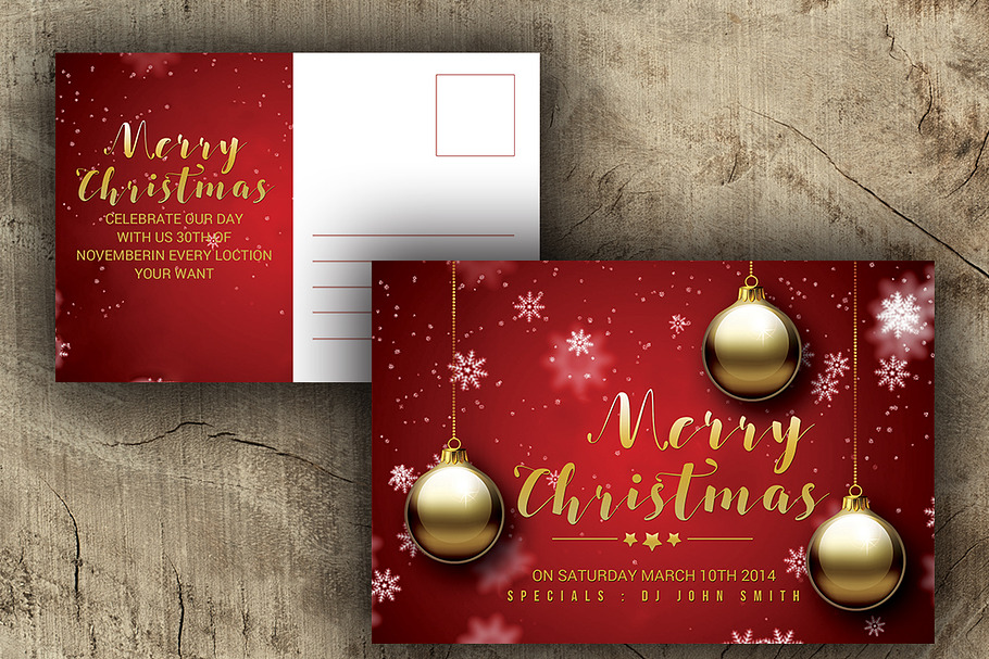 20-Psd Christmas Cards Bundle | Creative Photoshop Templates ~ Creative Market