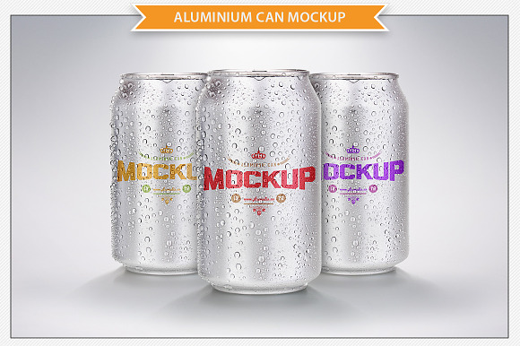 Download Aluminium Can Mockup Creative Photoshop Templates Creative Market