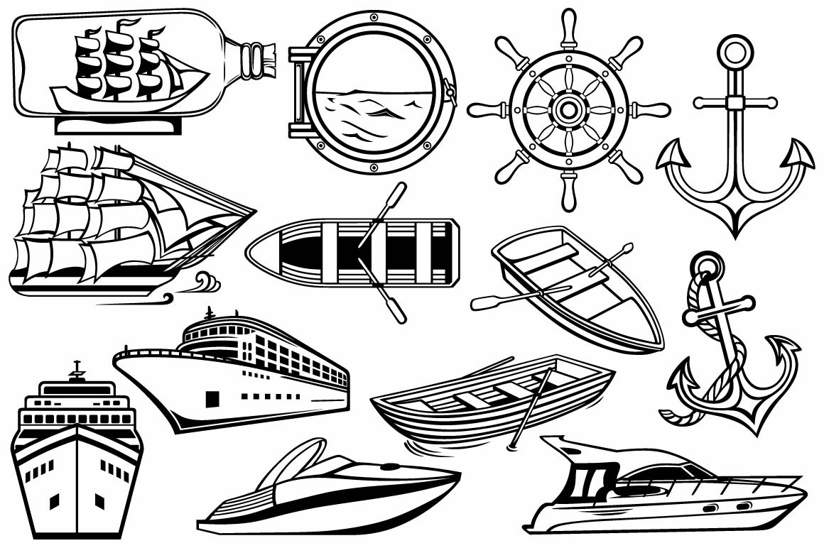 Water transport | Illustrator Graphics ~ Creative Market