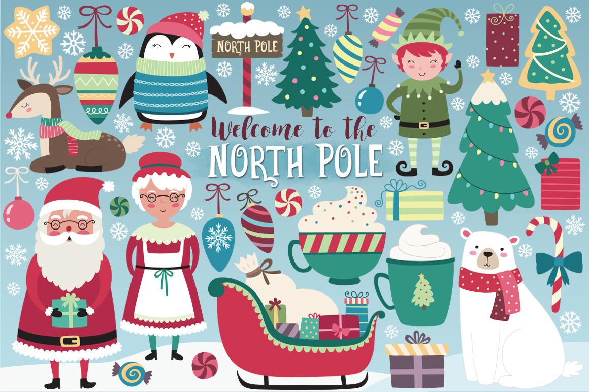 Download Cute Christmas Collection Vol 1 Pre Designed Illustrator Graphics Creative Market