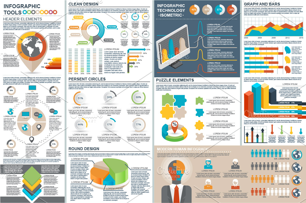 Presentation Infographic Elements | Presentation Templates ~ Creative ...