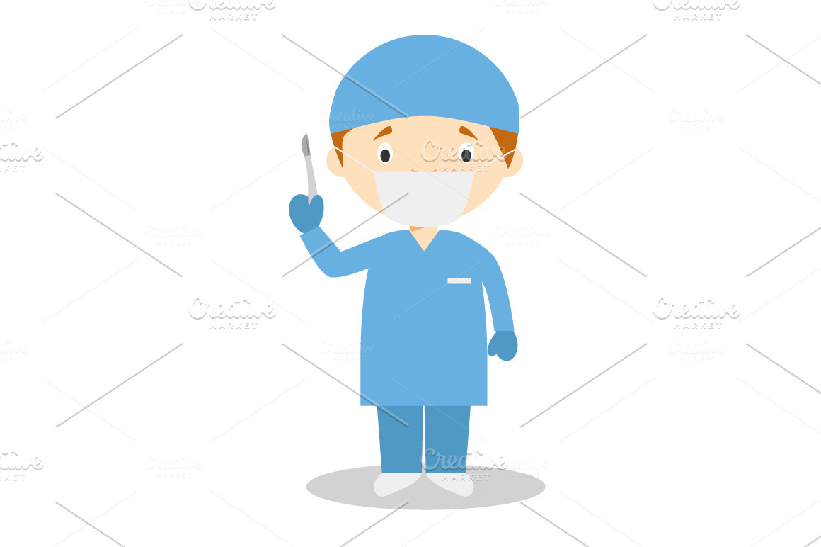 Surgeon vector illustration | Illustrator Graphics ~ Creative Market