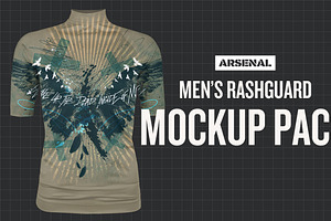 Men's Rashguard Mockup Template Pack | Creative Photoshop Templates ~ Creative Market