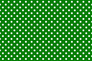 Green polka dot on white background Stock Illustration