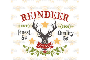 Download Reindeer Treats Svg Eps Dxf Jpg Pre Designed Illustrator Graphics Creative Market