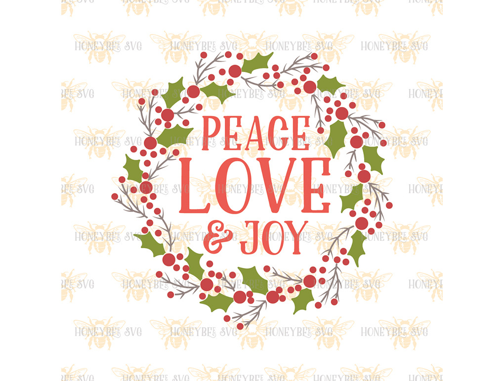 Peace Love And Joy Svg Eps Dxf Jpg Pre Designed Illustrator Graphics Creative Market