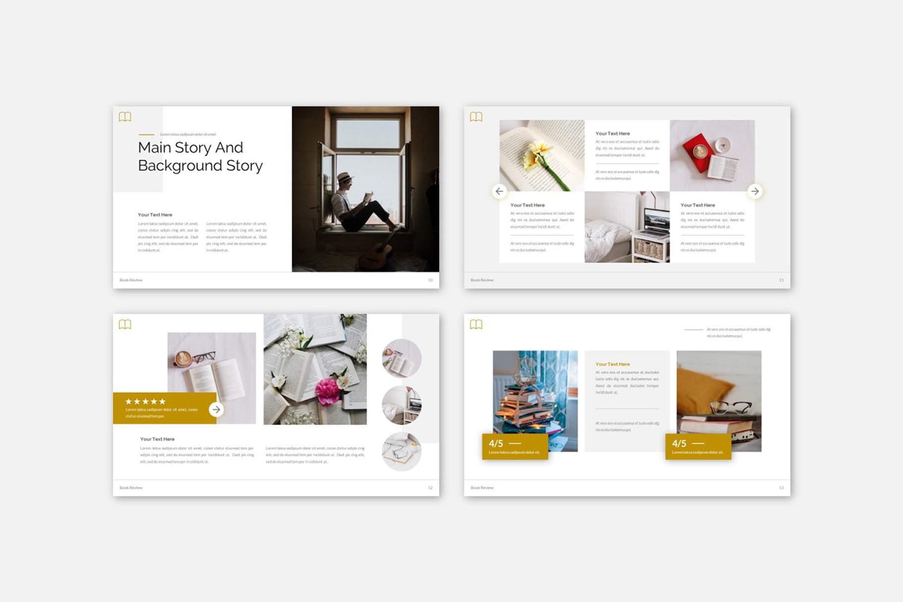 book review theme google slides