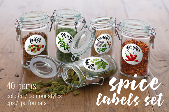 Spice Labels Gourmet Spice Labels Spice Jar Labels Herb 