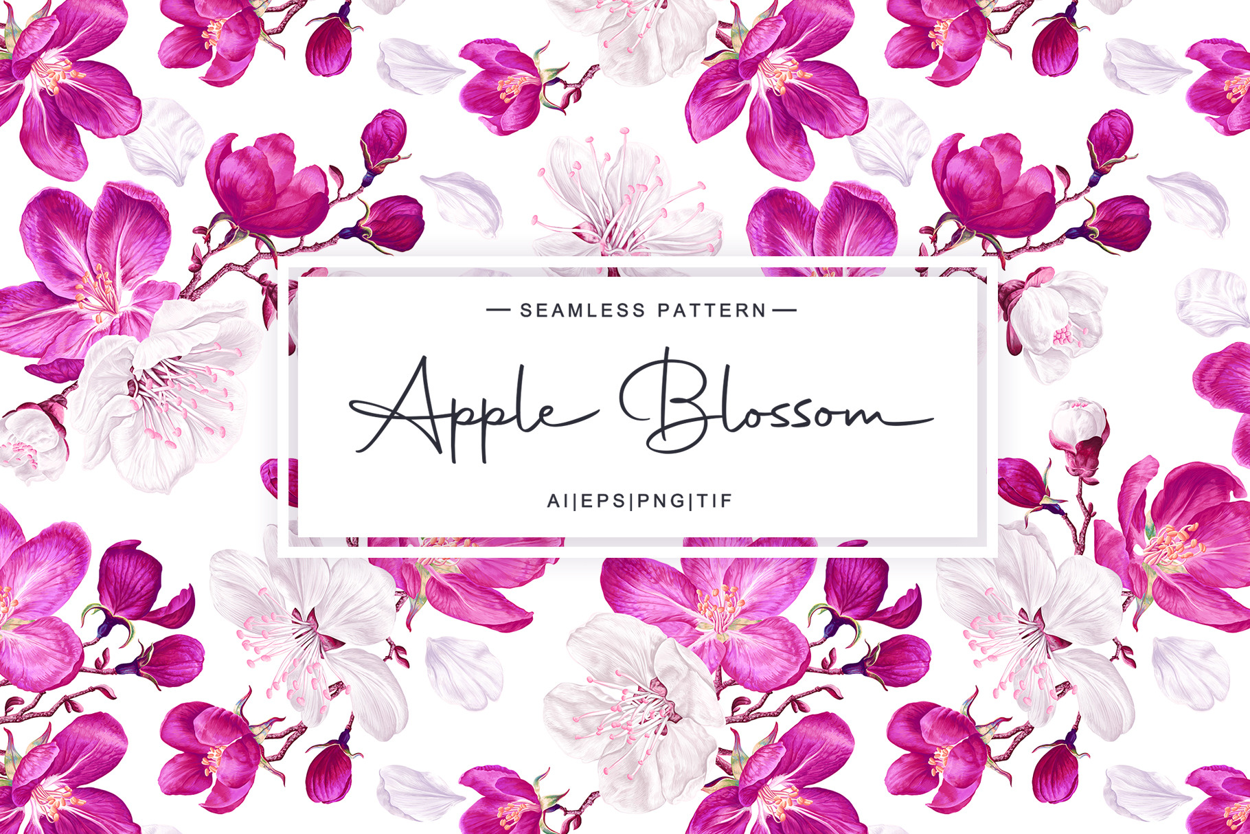 clipart of apple blossoms floral design