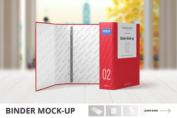 Download Binder Mock Up Creative Photoshop Templates Creative Market