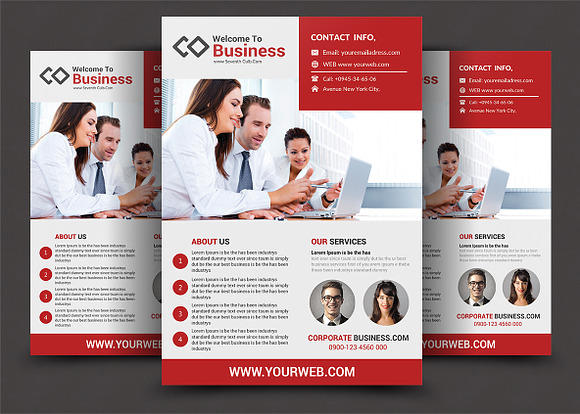 Corporate Business Flyers Creative Photoshop Templates Creative Market