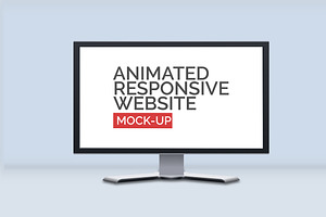 Download Animated Responsive Website Mock Up Creative Photoshop Templates Creative Market