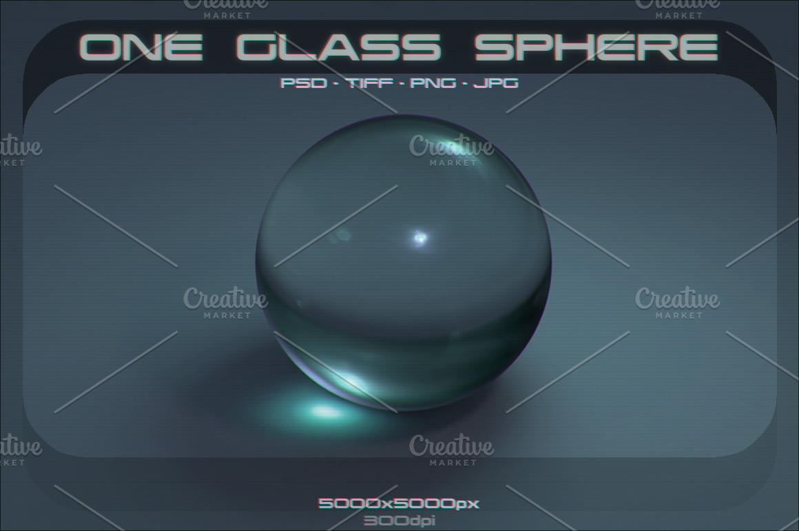 One Glass Sphere | Pre-Designed Photoshop Graphics ~ Creative Market