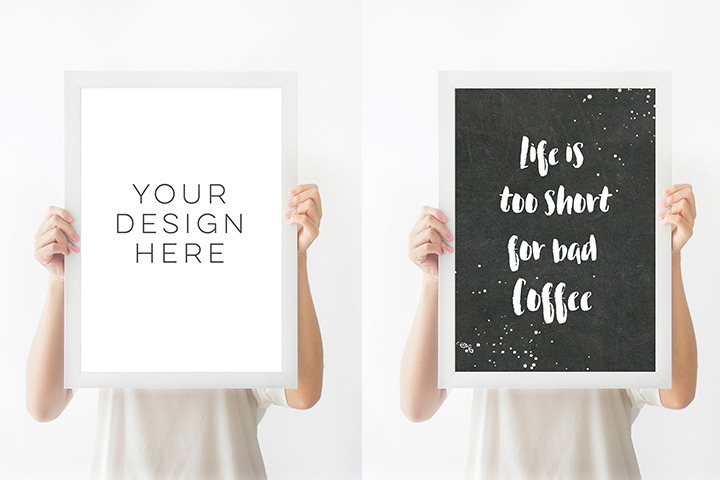 Download A3 Mock up Frame Photography | Creative Photoshop Templates ~ Creative Market