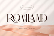 ROMLAND - Classy Serif Font | Serif Fonts ~ Creative Market