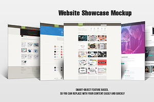 Download Website Showcase Mockup Creative Photoshop Templates Creative Market