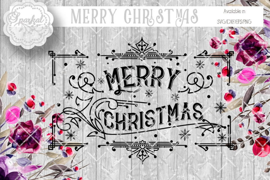 Download Vintage Merry Christmas Stencil Pre Designed Illustrator Graphics Creative Market Yellowimages Mockups