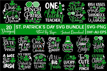 Four Leaf Clover- Instant digital download, SVG, PNG, JPG files, hand  drawn, St. Patricks Day Inspired Clipart