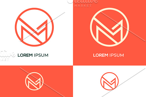 MM monogram logo template By buqancreative