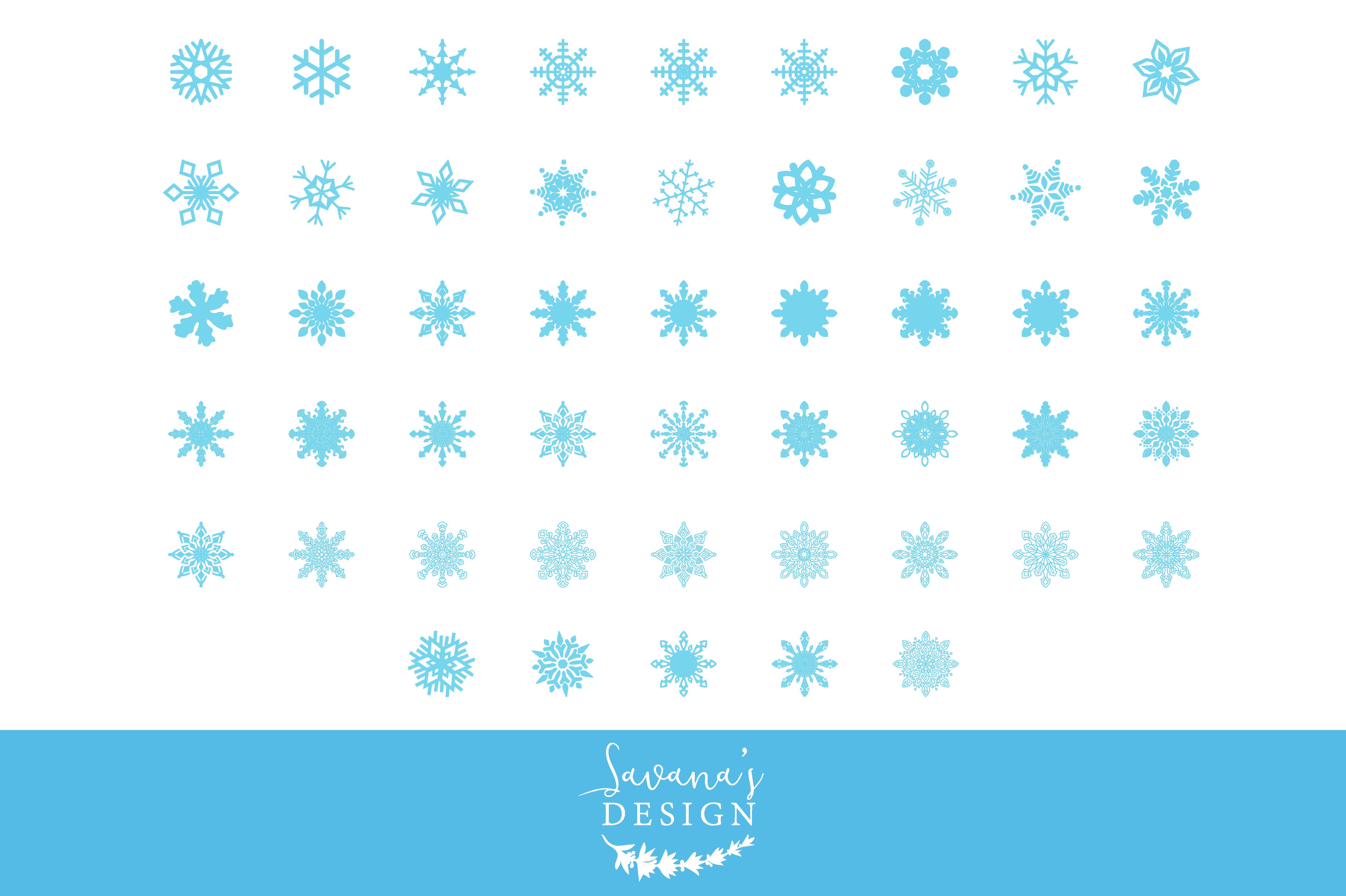 Snowflake Clipart | Illustrations ~ Creative Market