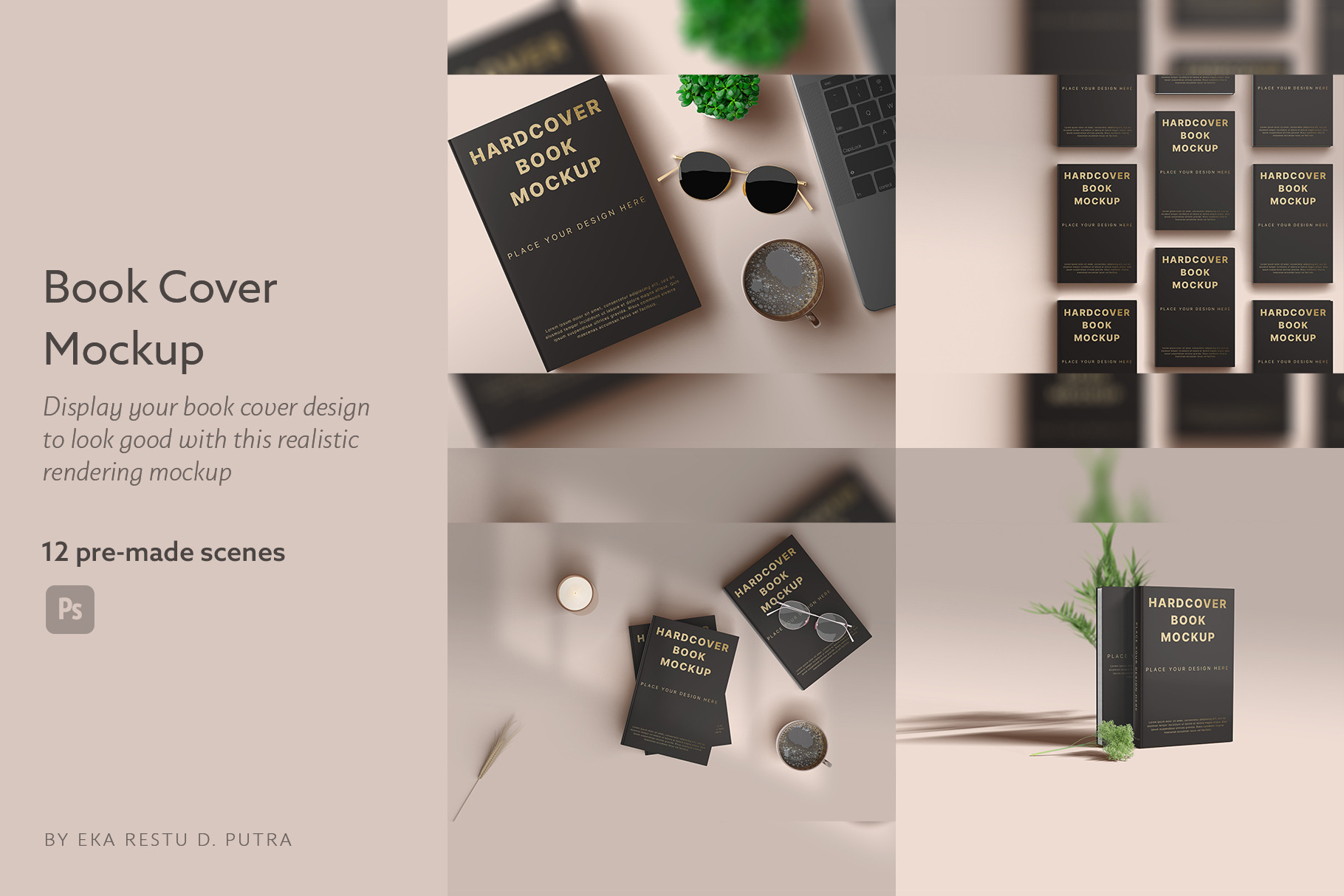 Customizable Book Cover Mockups Creative Market