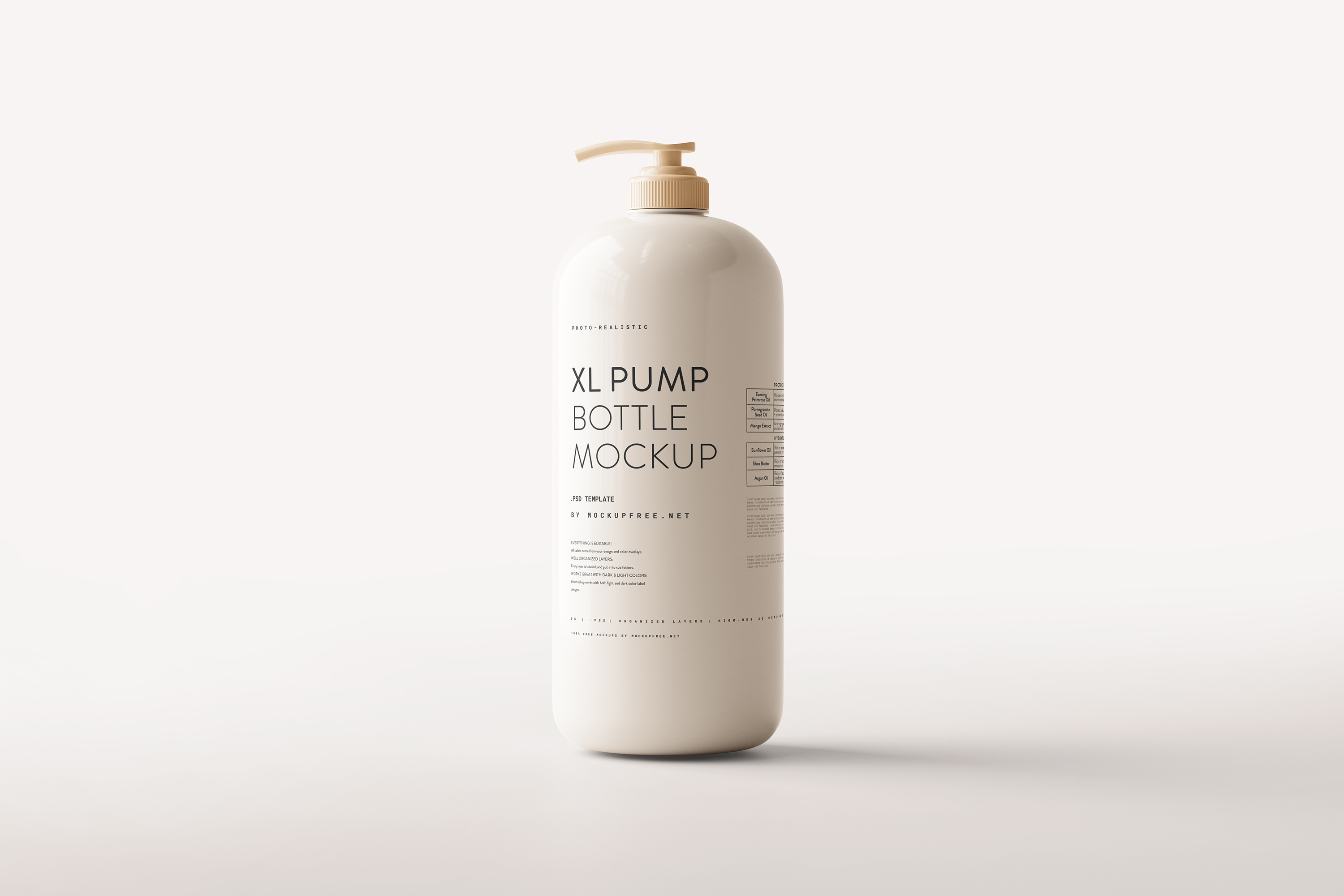 Extra Large Pump Bottle Mockup  Packaging Mockups ~ Creative Market