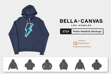 Los Angeles Apparel HF09 Hooded Sweatshirt Mockups