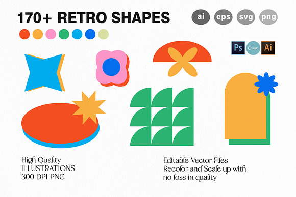 Premium Vector  Trendy retro group of icons symbols and shapes in