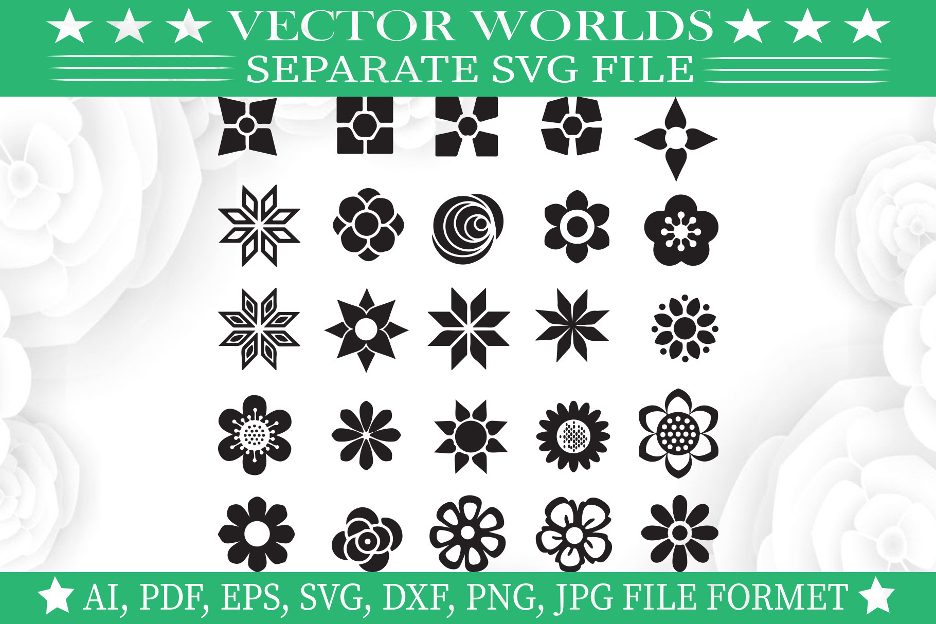 Daisy Flower Svg, Flower Svg | Graphic Objects ~ Creative Market