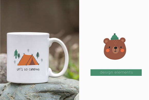 Let's Go Design Camping Coffee Mug