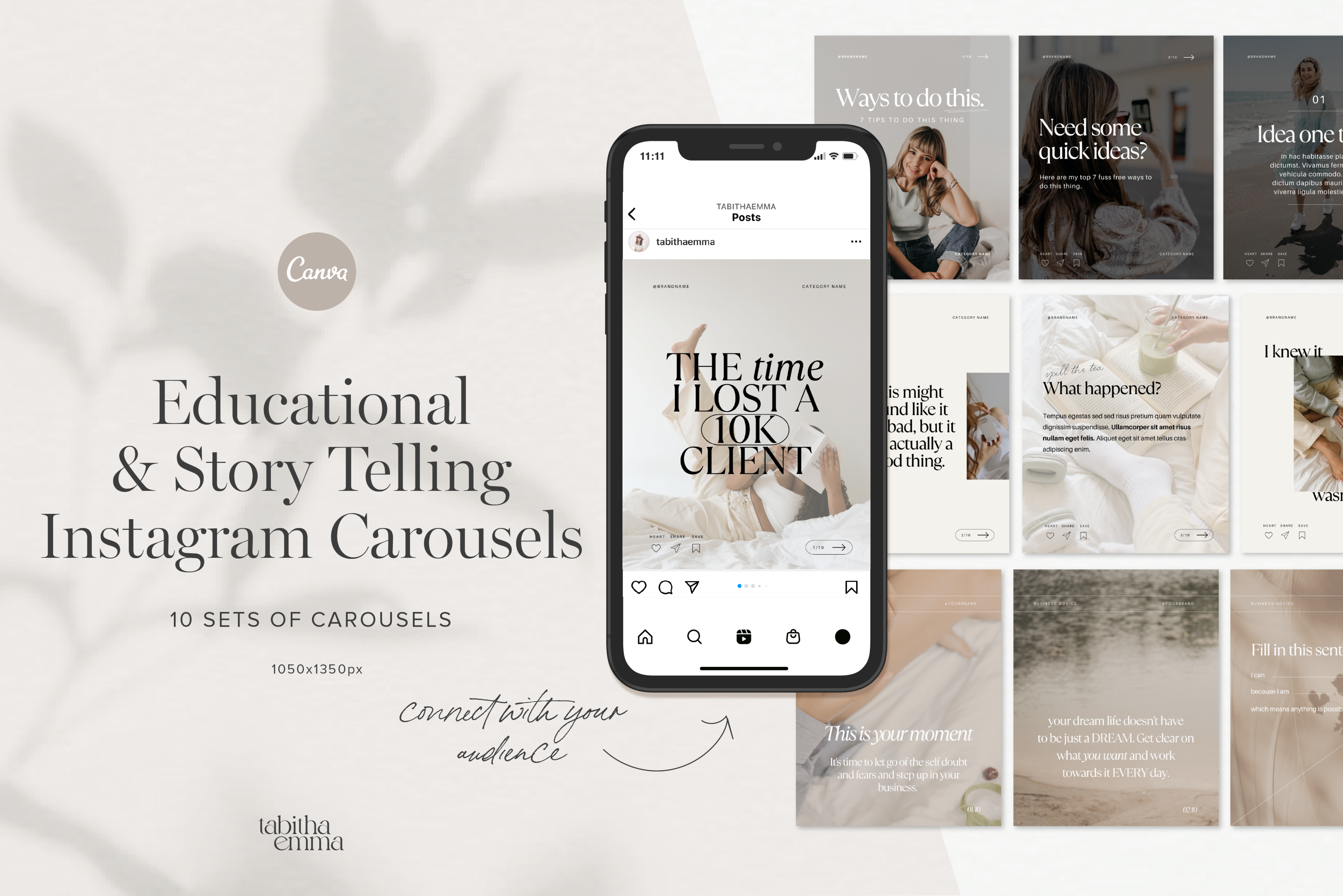 Instagram Carousel Templates | Creative Market