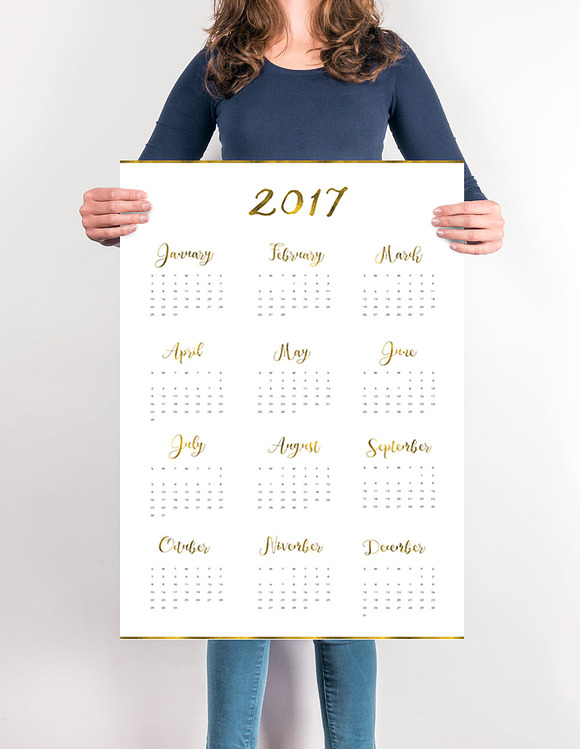 Create Your Own 17 Calendar Pre Designed Illustrator Graphics Creative Market