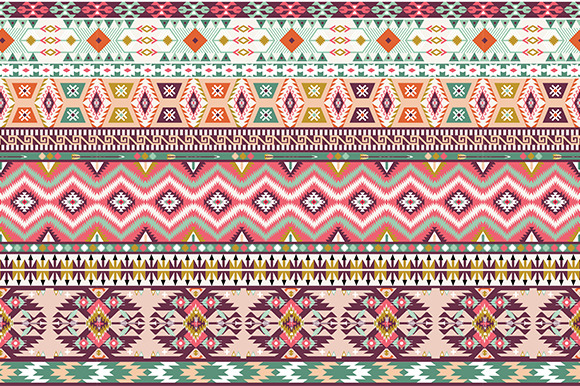 Collection Bright Aztec Patterns | Graphic Patterns ~ Creative Market